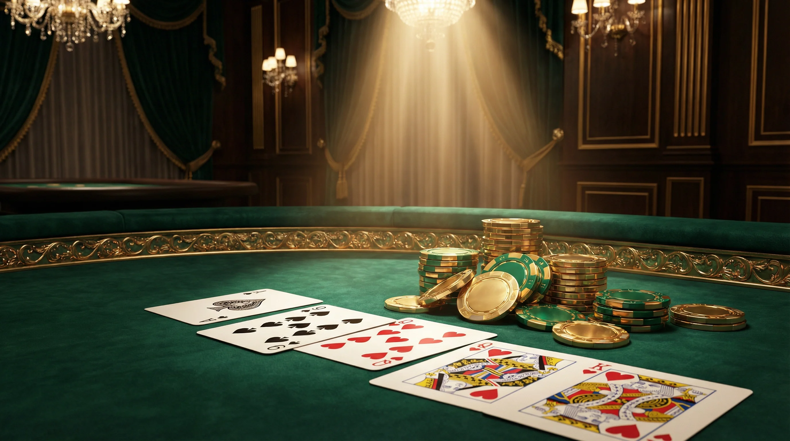 Mesa de bacará luxuosa no win23